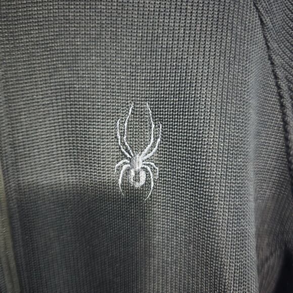 Spyder Men's Core Sweater Jacket Black Full Zip Drawstring Hem Size XXL - Picture 8 of 9